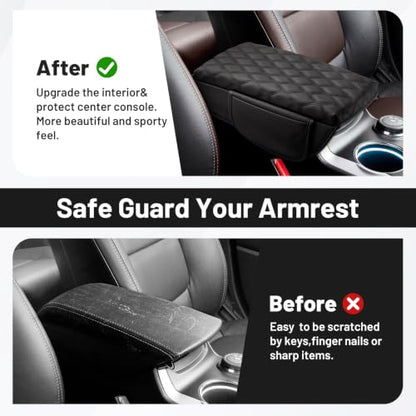 Center Console Cover for Ford Explorer 2011 (8)11-19|Explorer|Wavy,+Thick,+Pockets)