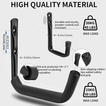 Garage Storage Hooks Set (3.5In & 11.4In(10pcs))