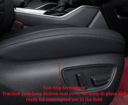 Car Seat Covers for Toyota 2018 (Leatherette(Black) / 2018-2024 Camry Hybrid LE SE)