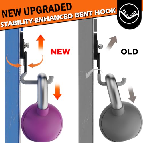 Pro Mag Upgraded Heavy Duty Magnetic Hooks (V1 Pro 2.59INCH 4PACK Gray Large Hooks)