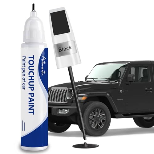 Black PX8 Touch Up Paint for Jeep OEM Color Match Car Paint Pen (Black(PX8))