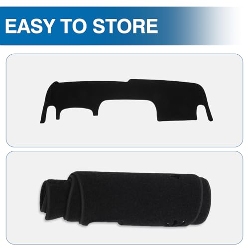 Black Dash Cover Compatible with Ford Expedition 2025 2026 Dashboard Cover Accessories for Expedition Non (Expedition 25-26(black))