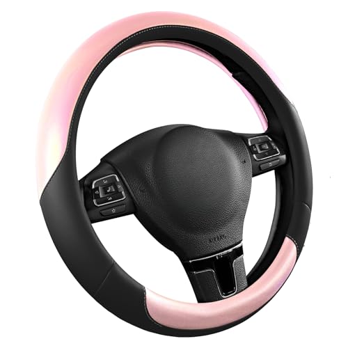 Steering Wheel Cover (Black&Pink)