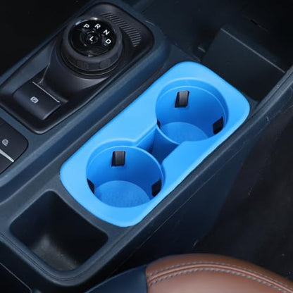 Center Console Cup Holder Insert for Ford Maverick 2022 (Blue)