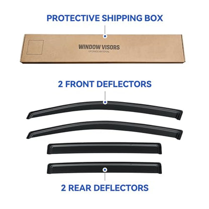 Window Visors Rain Guards for 2004 (2004-2016 Nissan Armada)