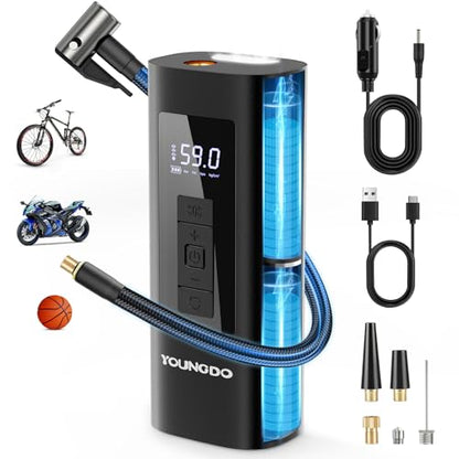 Tire Inflator Portable Air Compressor (Black)
