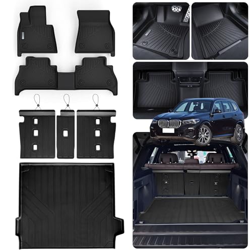 Floor Mats & Trunk Mat for 2019 (2019-2025|For BMW X5 40i|Full Set)