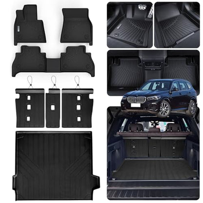 Floor Mats & Trunk Mat for 2019 (2019-2025|For BMW X5 40i|Full Set)