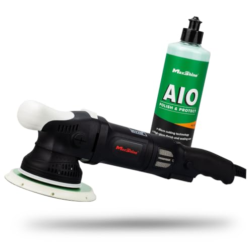 M21 Pro Dual Action Polisher & 16oz AIO Polish (6" Aio Polish)