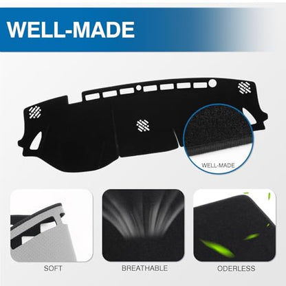 Black Dash Cover Mat for Subaru Outback 2020 (Outback 20-25(black))