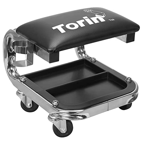 AR7451B Torin Heavy Duty Rolling Creeper Garage (Creeper seat-400lbs-Black)