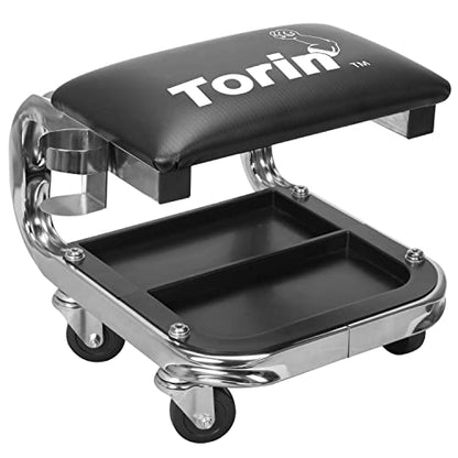 AR7451B Torin Heavy Duty Rolling Creeper Garage (Creeper seat-400lbs-Black)