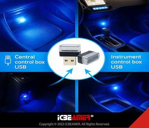 USB Type A Mini LED Car Interior Ambient Lights