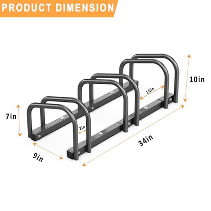 Bike Storage Rack for Garage (3 Bike Holder)