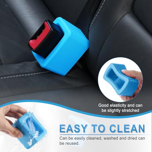 2PCS Seat Belt Buckle Holder (Blue)