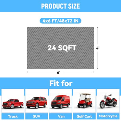 4x6 FT Garage Floor Mat (4x6 FT / Gray)