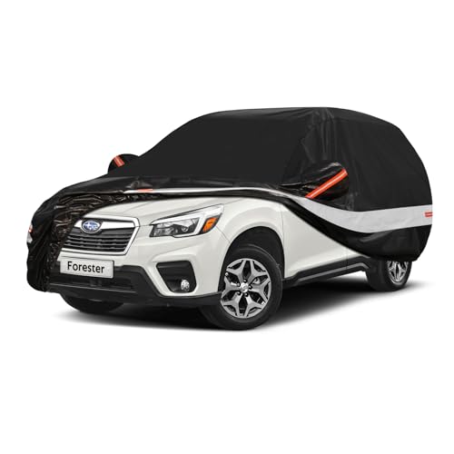 10 Layers SUV Car Cover Custom Fit for Subaru Forester (Black Gray / Custom Fit for Subaru Forester)