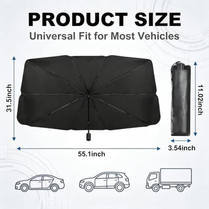 1 PC Umbrella Windshield Sunshade (1 / Silver#2)