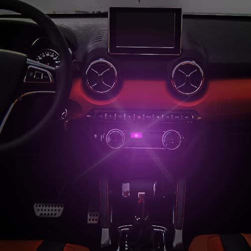 2Pcs USB LED Atmosphere Lights Mini Car Interior Accessories Ambient Lamp Universal