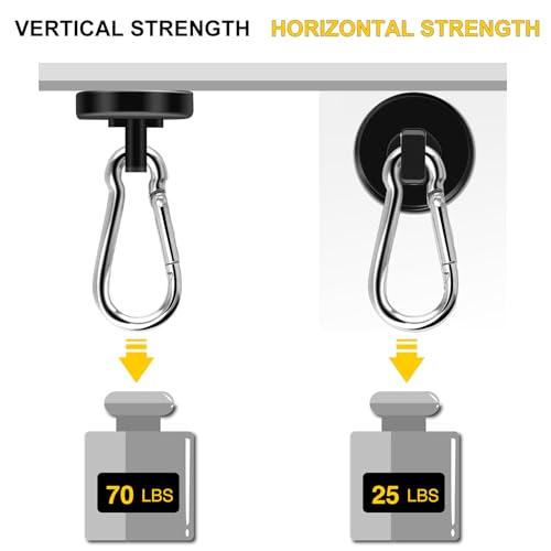 Magnetic Hooks (Black / 0.98in)
