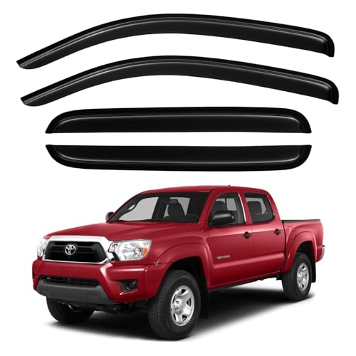Window Visors Rain Guards for 2005 (2005-2015 tacoma double cab)