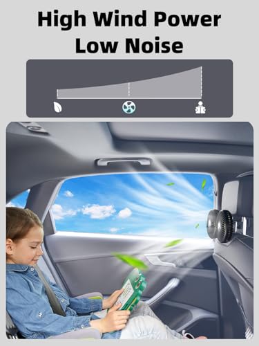 Dual Head Car Fan for Back Seat (F5208-A)