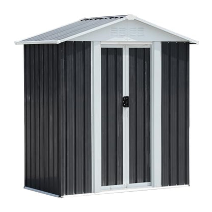 5x3 FT Outdoor Storage Shed (5x3 FT/Base Frame / Gray)