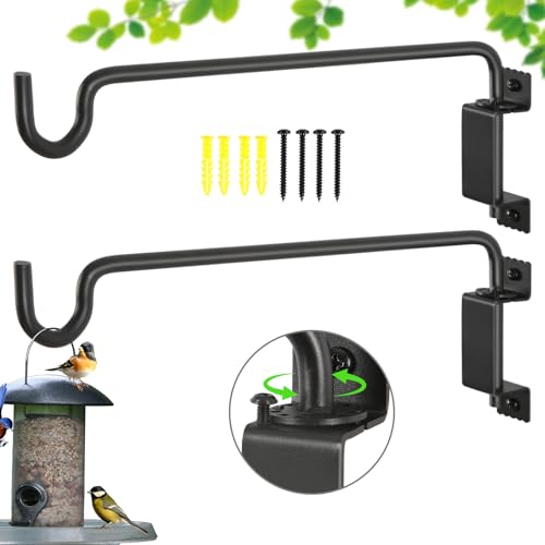 16"Swivel Plant Hanger (Black / 16in-2-U-Swivel)