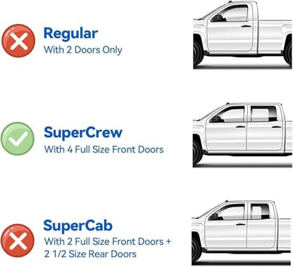 Window Visors Rain Guards for 2017 (2017-2026 F250-F550 supcrew)