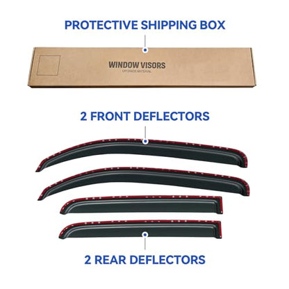 Window Visors Rain Guards for 2006 (2006-2011 Chevy HHR)