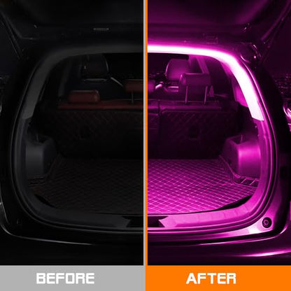 Car LED Strip Light For Trunk (Pink / Standard-158 In.)