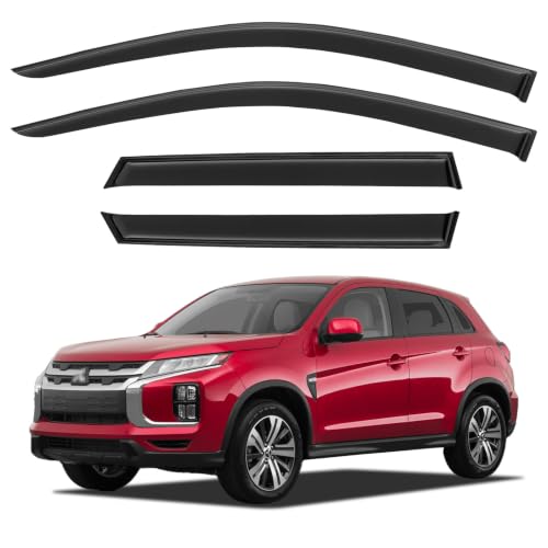 Window Visors Rain Guards for 2011 (2011-2026 Mitsubishi Outlander Sport)
