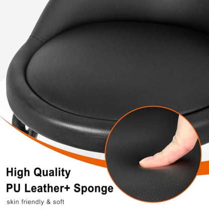 Rolling Stool with Backrest Low Height Rolling Stools (Style 4)