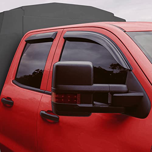 Tape on Extra Durable Rain Guards for Chevrolet (For Silverado 15-19)