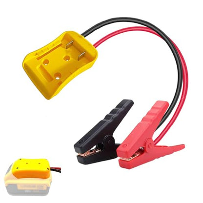 Jumper Cables with Adapter Compatible with Dewalt 20V Battery