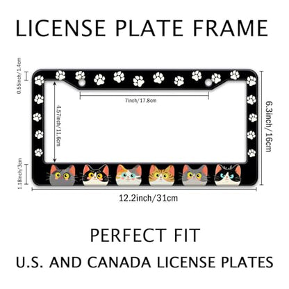 Cats Paw License Plate Frame (Cats and paws)