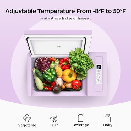 12v refrigerator 23 Quart (23 Quart / Purple)
