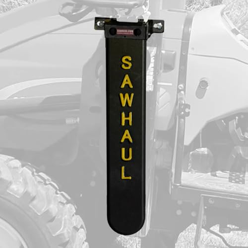 GearHaul SawHaul Fixed Universal Tractor Chainsaw Carrier (Fixed - Tractors / 28 Inch Scabbard / Yellow)