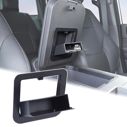 Car Armrest Hidden Storage Box Compatible with Toyota Land Cruiser 250 Prado J250 LC250 2024 2025 Car Center Console Handrail Privacy Storage Box Organizer Tray ABS Insert Pallet Manager Accessories (Black(C))