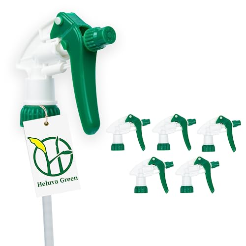 Spray Bottle Nozzle Replacement Tops (6 Pack / Green)