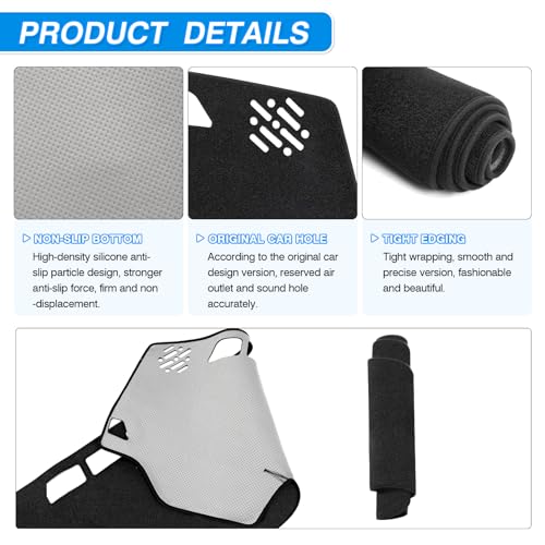 Black Dash Cover for Toyota Camry 2007 (3)07-11 Camry(Black))