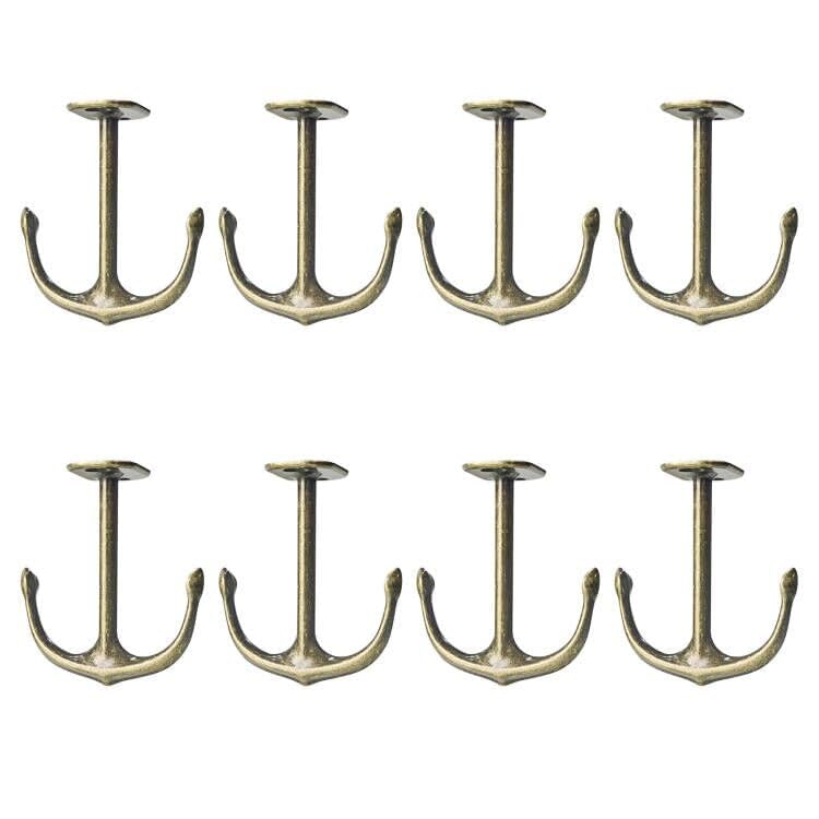 Anchor Two Prong Ceiling Hook for Closet Top Bathroom Kitchen Cabinet Garage Pack of 8