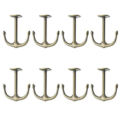 Anchor Two Prong Ceiling Hook for Closet Top Bathroom Kitchen Cabinet Garage Pack of 8
