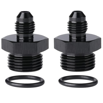 4AN Male Flare to 8AN ORB O (4AN to 8AN ORB / Black - 2PCS)