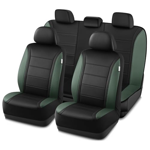 Leather Seat Covers (Green Full Set)