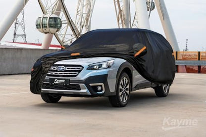 7 Layers Waterproof SUV Car Cover for Subaru Outback 1994 (PE-Black / Custom Fit Subaru Outback)