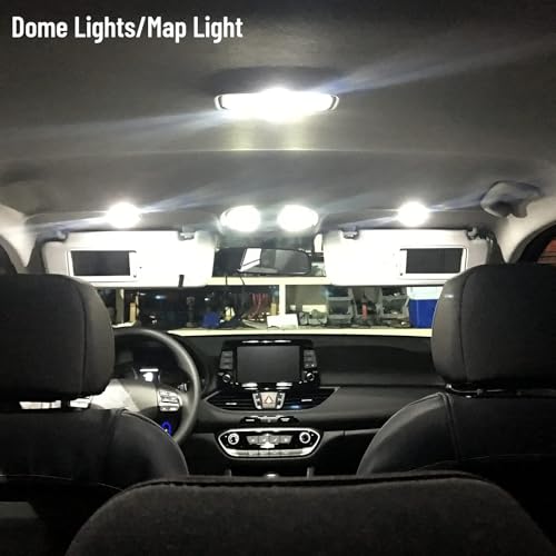 8 Piece CooL White LED Interior Lights Kit for Toyota RAV4 2016 2017 2018 2019 2020 2021 Super Bright 6000K Interior LED Lights Bulbs Package + Install Tool