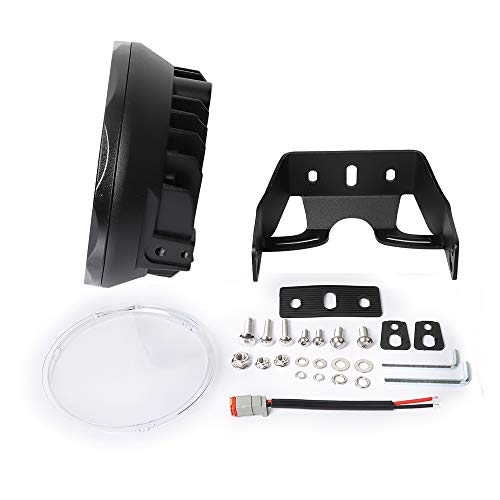 9 Inch Led Driving Lights Round (9 Inch 128W Clear)