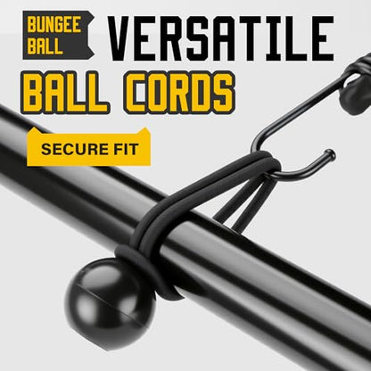 Bungee Cords with Hooks (Black / 30-Pack Assortment - Black)