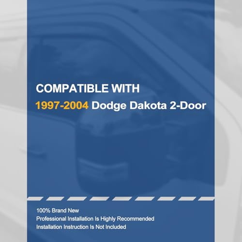 2PCS Tape On Window Visors for 1997 (97-04 Dodge Dakota 2-Door)